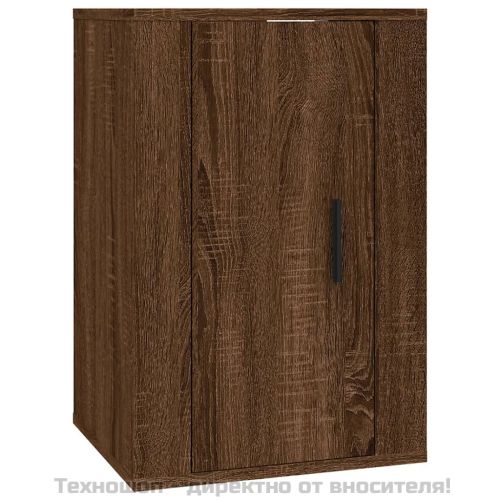 Комплект ТВ шкафове от 5 части, Кафяв дъб, инженерно дърво