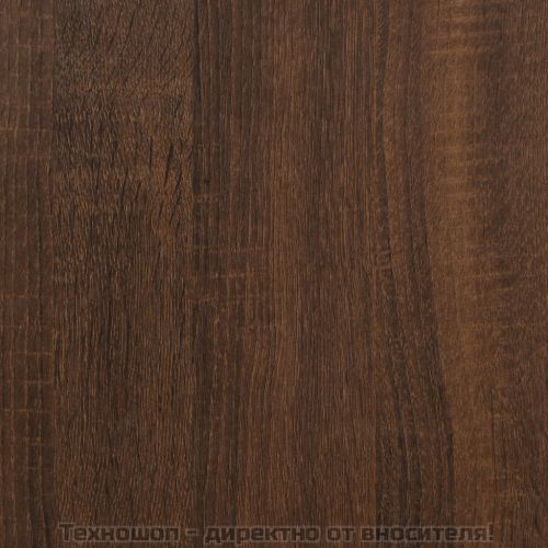 Странични маси, 2 бр, Кафяв дъб, 40x42x50 см, инженерно дърво