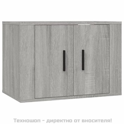 Комплект ТВ шкафове от 4 части, сив сонома, инженерно дърво