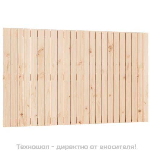 Стенна табла за спалня, 147x3x90 см, борово дърво масив