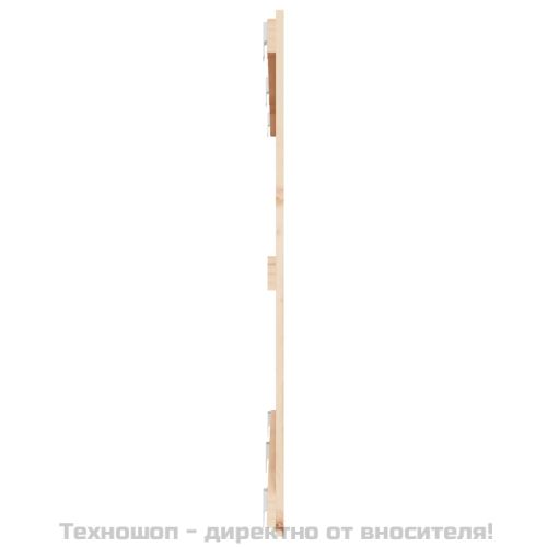 Стенна табла за спалня, 147x3x90 см, борово дърво масив
