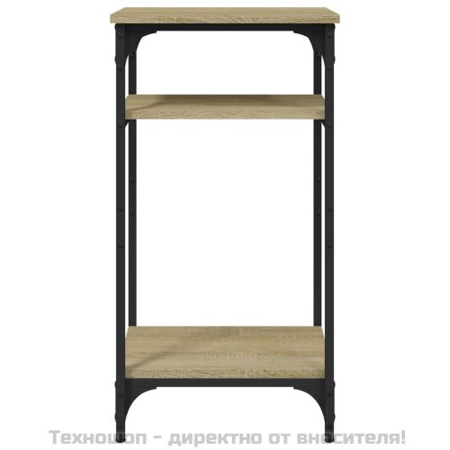 Странична маса, дъб сонома, 40x30x75 см, инженерно дърво