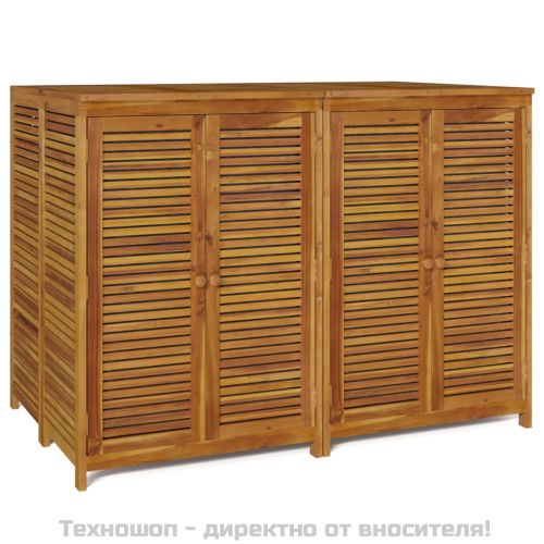 Градинска кутия за съхранение, 140x87x104 см, акация масив