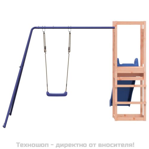 Комбинирано детско съоръжение, масивна дугласка дървесина