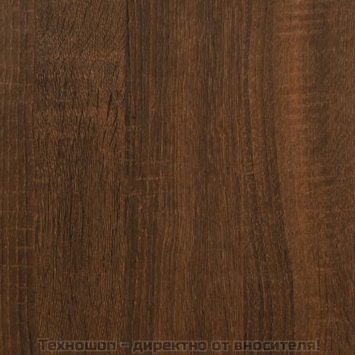 Шкаф за баня, кафяв дъб, 30x30x100 см, инженерно дърво