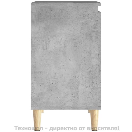 Шкаф за мивка, бетонно сиво, 58x33x60 см, инженерно дърво