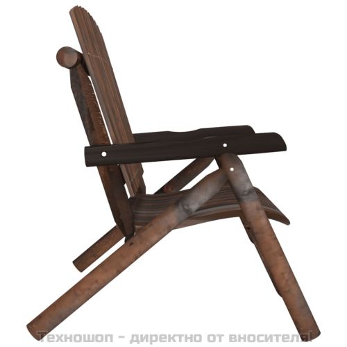 2-местна градинска пейка, 119x85x98 см, масивен смърч