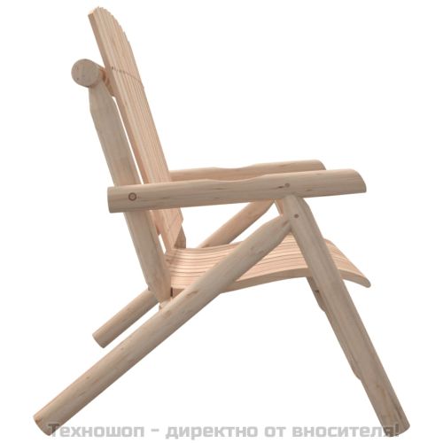 2-местна градинска пейка, 119x85x98 см, масивен смърч