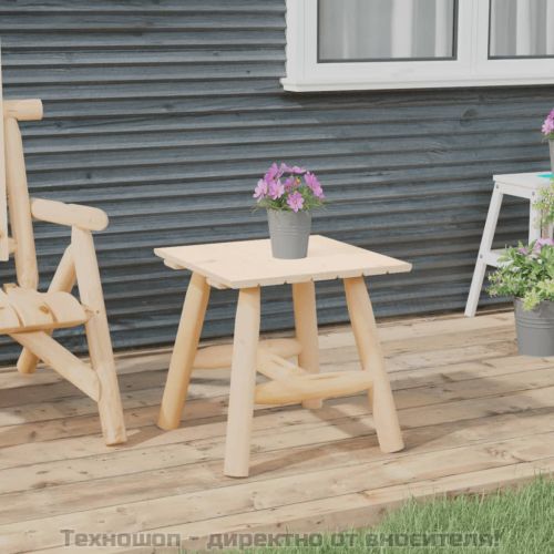 Странична маса, 49x49x50 cм, смърч масив