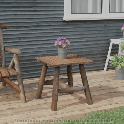 Странична маса, 49x49x50 cм, смърч масив