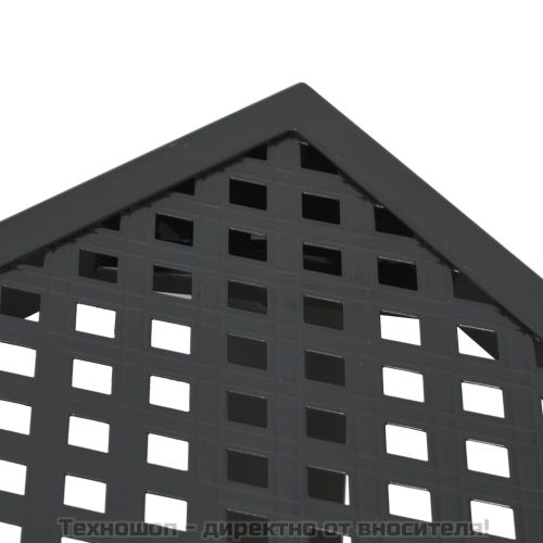 Градинска маса антрацит 165x80x72 cм стомана