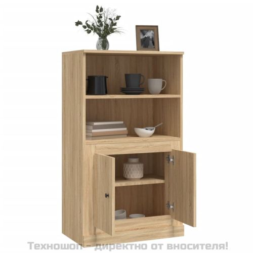 Висок шкаф, сонома дъб, 60x35,5x103,5см, инженерно дърво