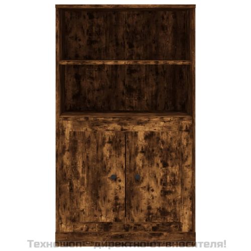 Висок шкаф, опушен дъб, 60x35,5x103,5 см, инженерно дърво