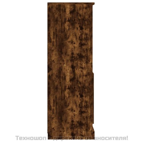 Висок шкаф, опушен дъб, 60x35,5x103,5 см, инженерно дърво