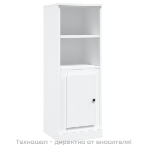 Висок шкаф, бял, 36x35,5x103,5 см, инженерно дърво