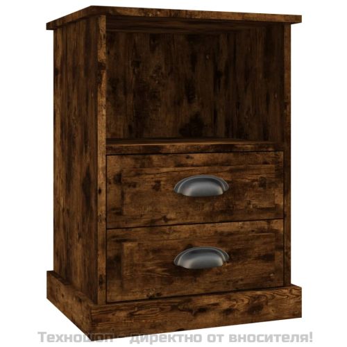 Нощно шкафче, опушен дъб, 43x36x60 см