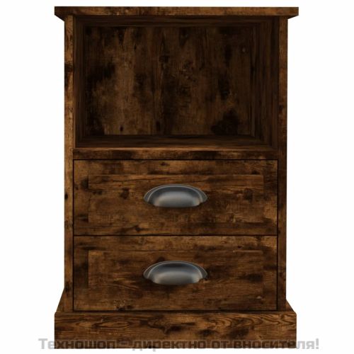 Нощно шкафче, опушен дъб, 43x36x60 см