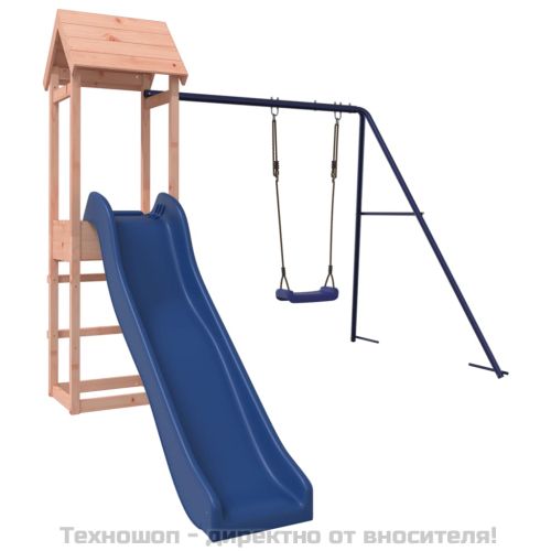 Комбинирано детско съоръжение, масивна дугласка дървесина