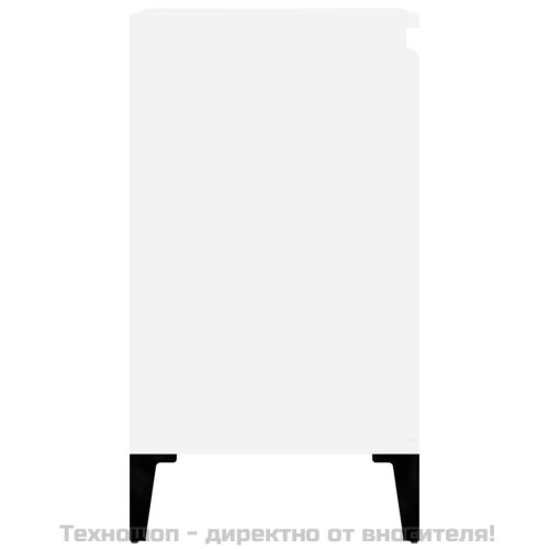 Шкаф за мивка, бял, 58x33x60 см, инженерно дърво