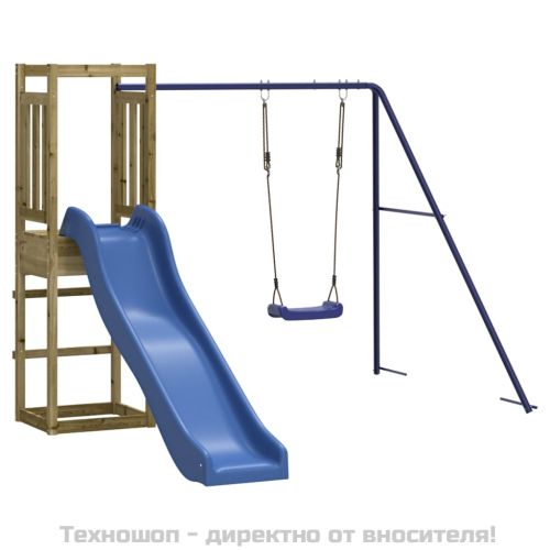 Комбинирано детско съоръжение за игра, импрегниран бор