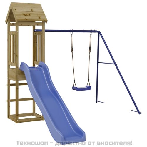 Комбинирано детско съоръжение за игра, импрегниран бор