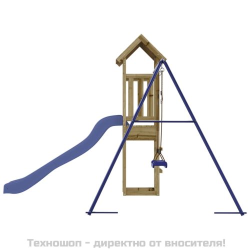 Комбинирано детско съоръжение за игра, импрегниран бор