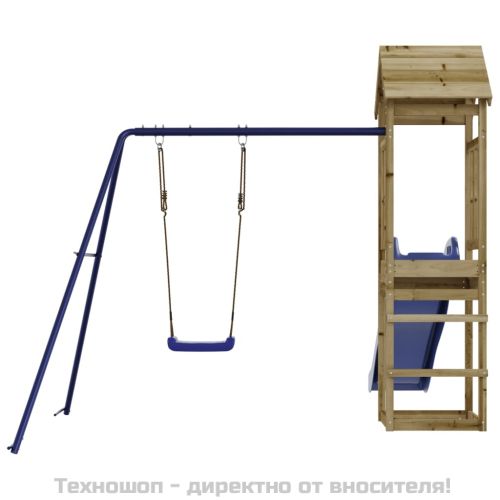 Комбинирано детско съоръжение за игра, импрегниран бор