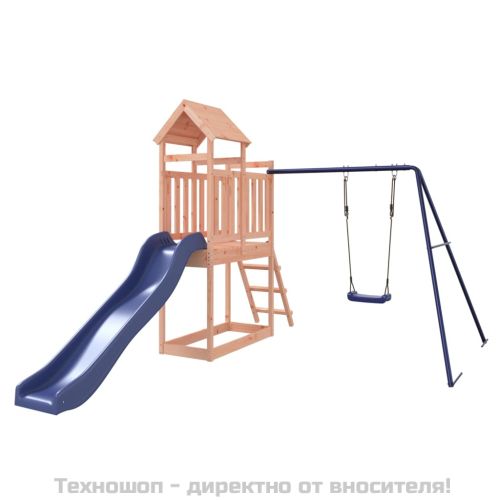 Комбинирано детско съоръжение, масивна дугласка дървесина