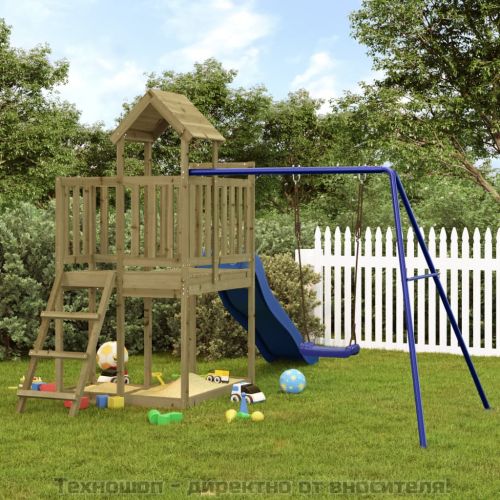 Комбинирано детско съоръжение за игра, импрегниран бор