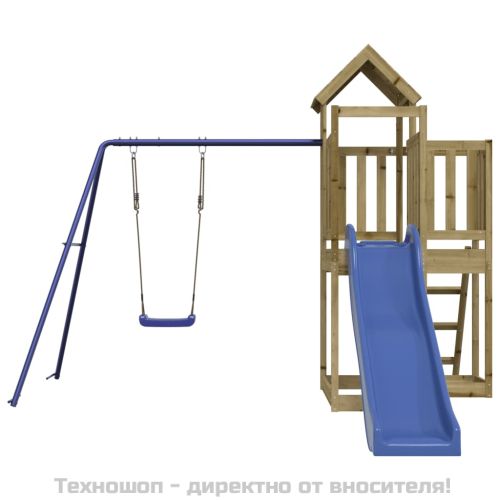 Комбинирано детско съоръжение за игра, импрегниран бор