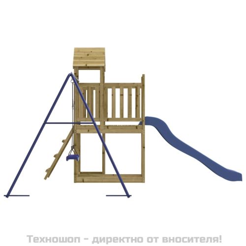 Комбинирано детско съоръжение за игра, импрегниран бор