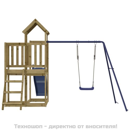 Комбинирано детско съоръжение за игра, импрегниран бор