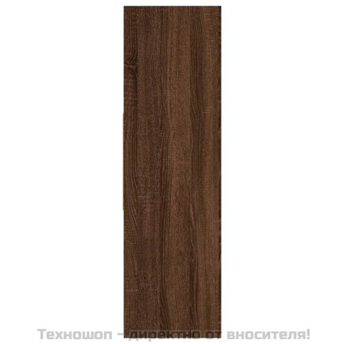 Библиотека, кафяв дъб, 97,5x29,5x100 см, инженерно дърво