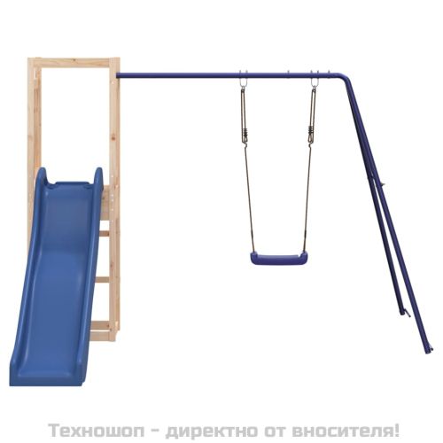 Комбинирано детско съоръжение за игра на открито, бор масив