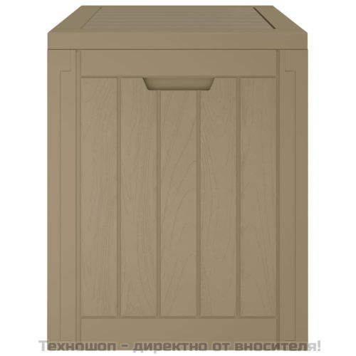 Градинска кутия за съхранение, сива, 55,5x43x53 см полипропилен