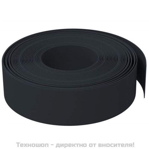 Градински кантове, 3 бр, черни, 10 м, 15 см, полиетилен