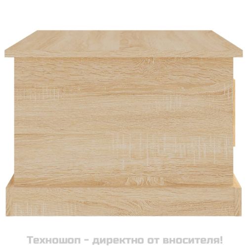 Кафе маса, дъб сонома, 50x50x35 см, инженерно дърво