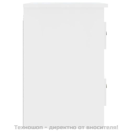 Нощни шкафчета за стенен монтаж, 2 бр, бели, 41,5x36x53 см