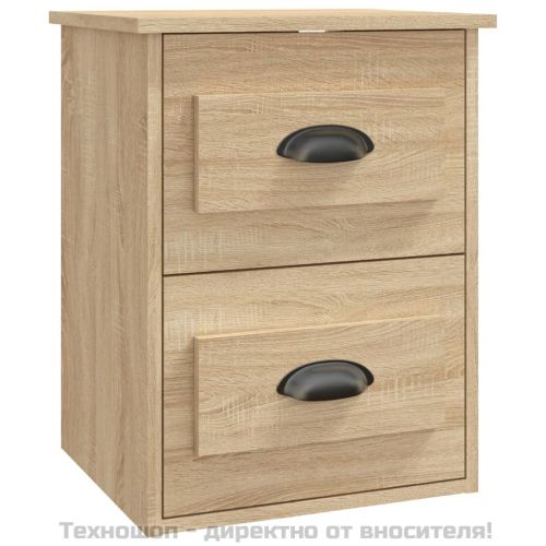 Нощно шкафче за стенен монтаж, сонома дъб, 41,5x36x53 см