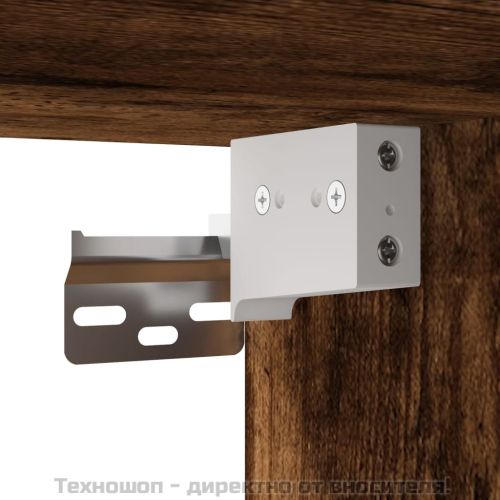 Нощно шкафче за стенен монтаж, опушен дъб, 41,5x36x53 см