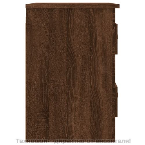 Нощно шкафче за стенен монтаж, кафяв дъб, 41,5x36x53 см