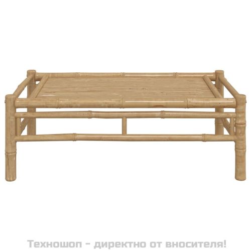 Градинска кафе маса 100x55x33 см бамбук