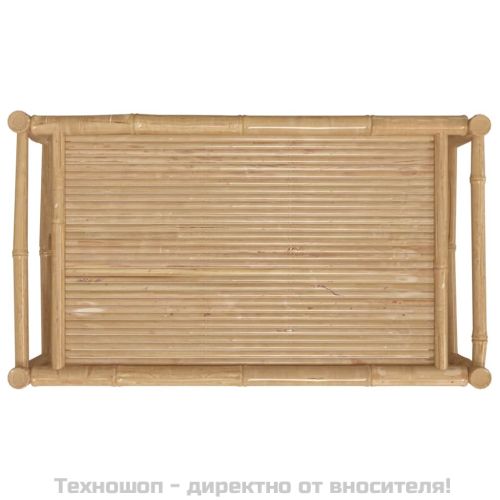 Градинска кафе маса 100x55x33 см бамбук