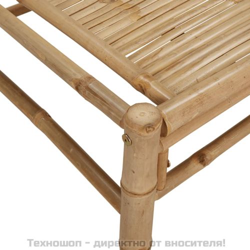 Градинска кафе маса 100x55x33 см бамбук