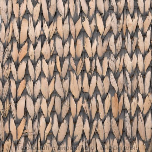 Пейки за съхранение, 2 бр, със сиви възглавници, 69 см, папур