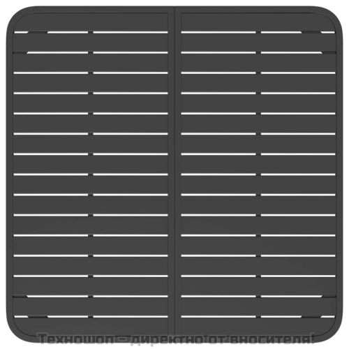 Градинска маса антрацит 100x100x71 cм стомана