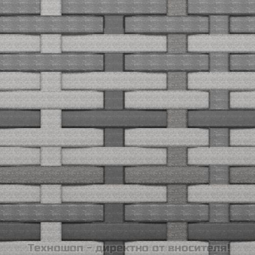 Градински средни дивани с възглавници, 2 бр, сиви, полиратан