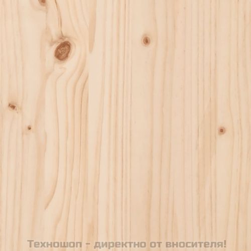 Плантер с рафт, 111,5x34,5x81 см, борово дърво масив