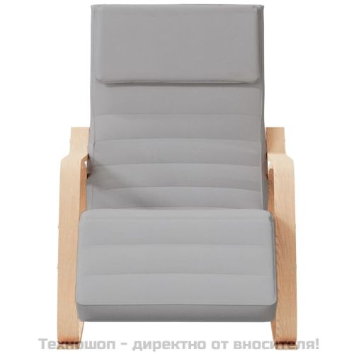 Люлеещ стол, светлосив, текстил