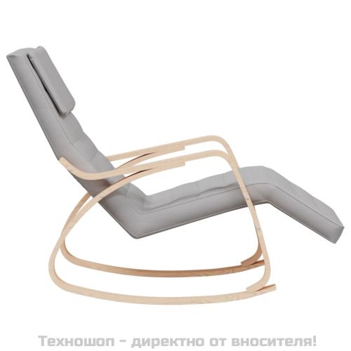 Люлеещ стол, светлосив, текстил